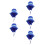 5Ud Sombreros Nylon Azul Protección Solar Ajustable 4