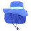 5Ud Sombreros Nylon Azul Protección Solar Ajustable 3