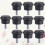 20Ud Pies Para Muebles Plásticos Negros Resistentes Y Ajustables 10