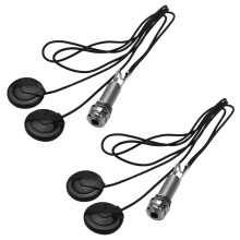 2X 21 Zoll Draht Länge 1/4 Zol Ausgang Buchse 2 in 1 Piezo Pickup Disc für Gitarre Violine Ukulele Mandoline Banjo Cello (mit Abdeckung)