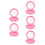 5Ud Funda Rosa Para Retenedores Y Accesorios Pequeños Con 7