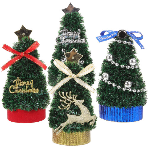 8Ud Mini Árbol Plástico Para Decorar Casa Muñecas Y Escritorio