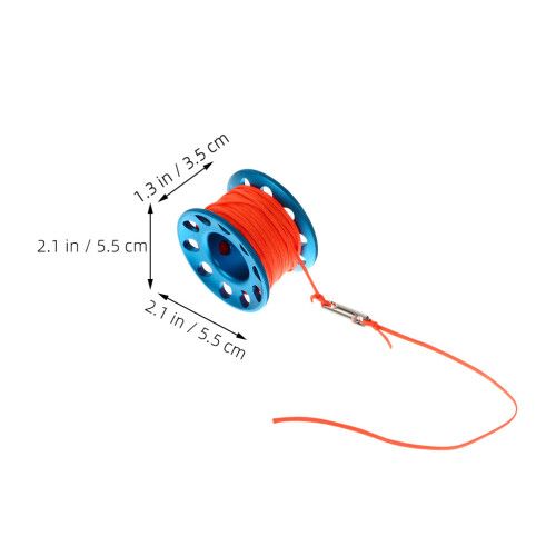2Ud Spool Aluminio Azul Para Profesional Y Exploración Marina 2