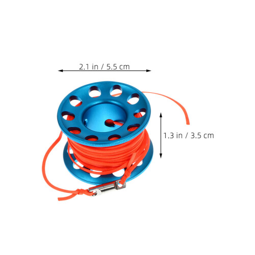 2Ud Spool Aluminio Azul Para Profesional Y Exploración Marina 1