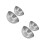 4Ud Acero Inoxidable Plateados 9