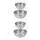 4Ud Acero Inoxidable Plateados 10