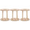 3Ud Soporte De Bambú Resistente Para Cepillos Y Utensilios Khaki 6