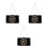 3Ud Clutch De Negro Durable Con Gran Espacio Y 4
