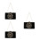 3Ud Clutch De Negro Durable Con Gran Espacio Y 3