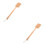 2Ud Cepillos Para Ducha Y Masaje Corporal Beige Con Mango Largo 2