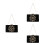 3Ud Clutch De Negro Durable Con Gran Espacio Y 7
