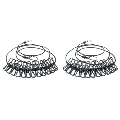 2Ud Ropa Elástica Con Y Clips Uso Exterior 1