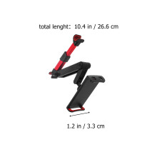 2Ud Soporte Teléfono Negro Ajustable Para Reposacabezas Con