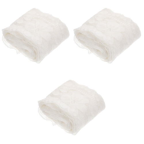 3Ud De Encaje Blanca Para Adornos DIY Accesorios De 2