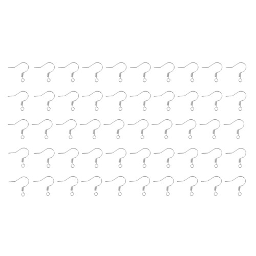 100Ud Para Aretes De Plata Moda Y Uso Fácil