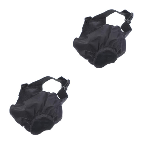 2Ud Parche Ocular Para Mascotas Multiuso Negro Fácil De Usar 1