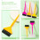 30Ud Cepillos Para Y Plástico Colores Diversos 8