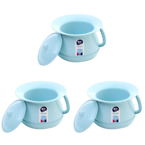 3Ud Orinal De Plástico Azul Para Niños, Con Y 2