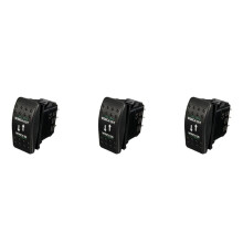 3X 12V 20A Winch in Winch Out -OFF- Interrupteur À Bascule DEL À 7 Broches Vert