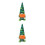 2Ud Tomte Plush Verde Para Decorar Fiesta San 5