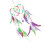 2Ud Atrapasueños Handmade Corazón Con Plumas Para Decorar Pared 9
