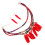 5Jgo Joyería Collar De Varias Capas Y Pendientes Con Pluma 9