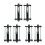 6Ud Base Metálica Ajustable Para Batería Compatible Universal 9