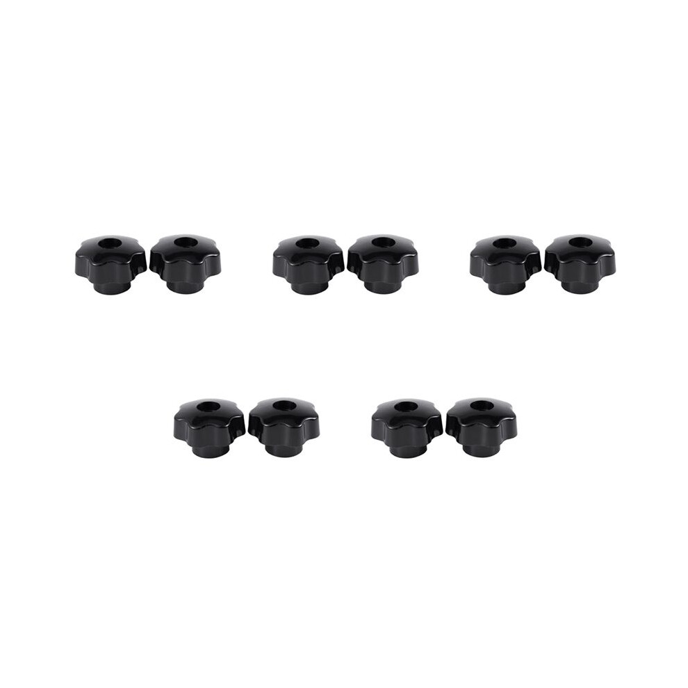 10 Pcs M10 Female Thread Nuts 50Mm Plastic Star Clamping Knob Grip 6033008217457