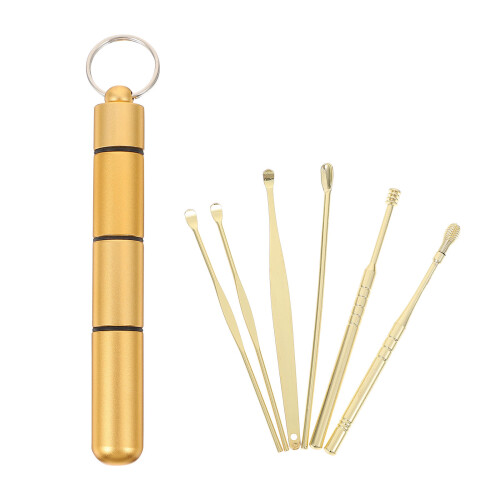 3 Práctico Dorado Para Limpiar Cera Con Acero Inoxidable