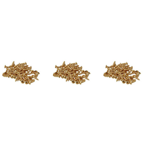 150X Pièces de Vis de Basse de Guitare pour Pickguards Scratchplates, Or