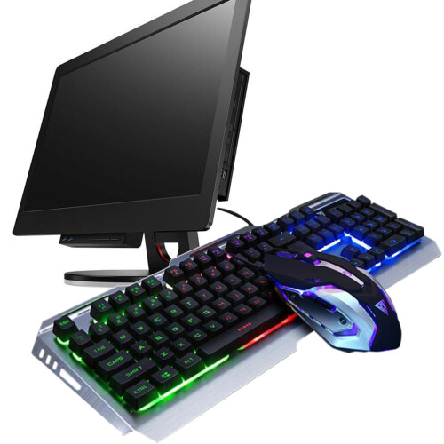 2Ud USB Negro Retro Con Iluminación LED Y Botones 1