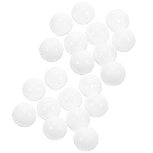 40Ud Bolas Plásticas Blancas Para Rellenos Y En Fiestas 1