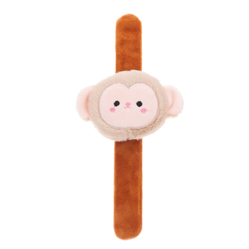 3Ud Brazaletes Mono De Peluche Marrón Para Y 2