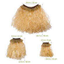 3Ud Falda Hawaiana Khaki Para Eventos Con De Y
