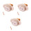 3Ud Brazaletes Mono De Peluche Marrón Para Y 6