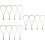 12Ud Cordones Ajustables Para Collares Con Holder De Variados 7