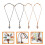 12Ud Cordones Ajustables Para Collares Con Holder De Variados 10
