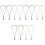 12Ud Cordones Ajustables Para Collares Con Holder De Variados 3