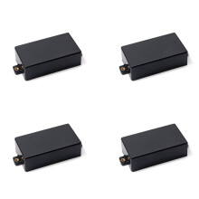 4X Plastic Sealed Humbucker Pickup Cover Fit SQ ST Pickup Guitar Parts (Black)