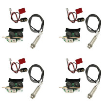 4X Fonocaptor Piezo Debajo de Sillin Sistema de Preamplificador A Bordo para Guitarra Acustica