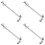 4Ud Extensor De Ducha Para Hogar Acero Inoxidable Plata 7
