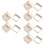 6Ud Repisa De Pared Para Beige Con De Drenaje Y ABS 6