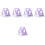 5Ud Para Hamster Y Roedores En PVC Morado Resistente 6