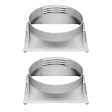 2X Interfaz de Manguera de Escape de Aire Acondicionado, Conector de Montaje de Cuerpo de Aire Acondicionado Móvil