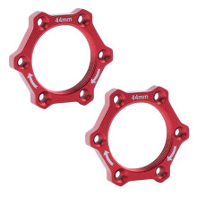 2X Mountain Bike Hub Disc Brake Rotor Adapter for Bicycle Freewheel Bicycle Accessories Red