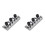 2X Electric Guitar String Locking Nut for Tremolo Bridge 42.2mm Silver 1