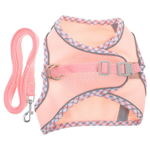 2Jgo Para Perro Rosa De Poliéster Ajustables Y Resistentes