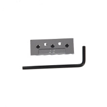 2X Tuerca de Bloqueo de Cuerda de Guitarra Eléctrica para Puente de Trémolo 42.2 mm Plata