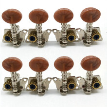 8X 2R2L Metal Ukulele Locking String Tuner Guitar Tuning Peg Machine with Brown Pegs for Ukulele Guitar Part