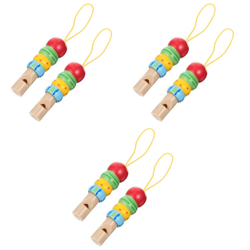 6Ud Silbatos Infantiles Multicolor Para Estimulación Y 2